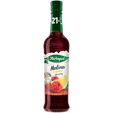 Herbapol Suplement diety malina z cytryną 420 ml