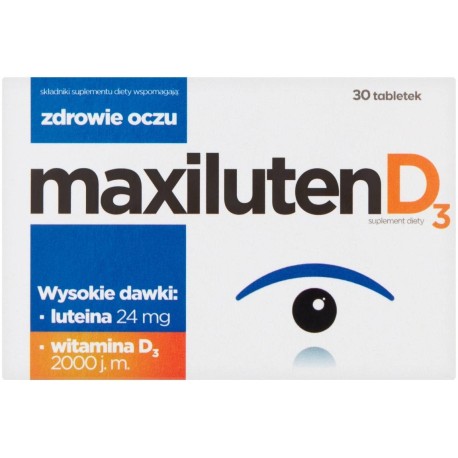 Maxiluten D3 Suplement diety 30 sztuk