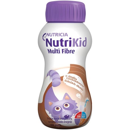 NutriKid Multi Fibre Żywność specjalnego przeznaczenia medycznego czekolada 200 ml