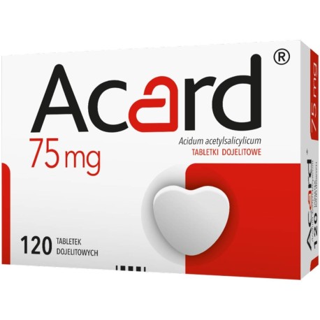 Acard 75 mg x 120 tabl. dojelit.