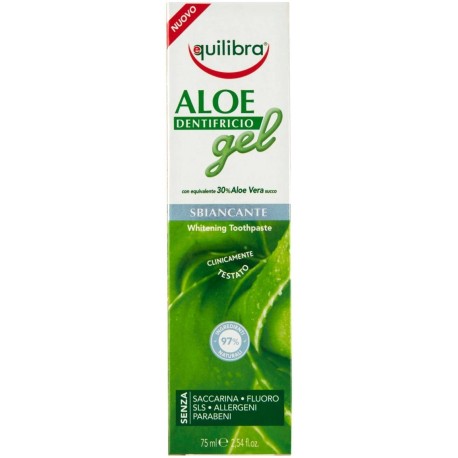 Equilibra Pasta do zębów wybielająca żel aloesowy 75 ml