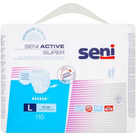 Seni Active Super Elastyczne majtki chłonne 10 sztuk