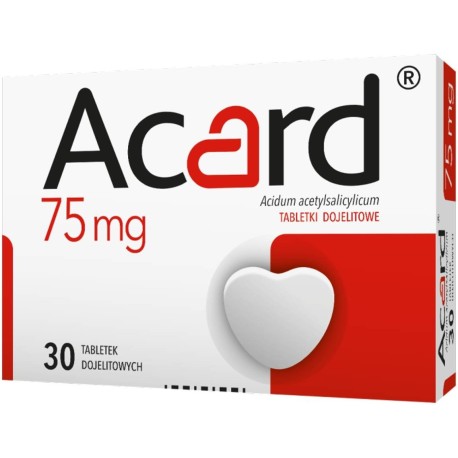 Acard 75 mg x 30 tabl. dojelit.