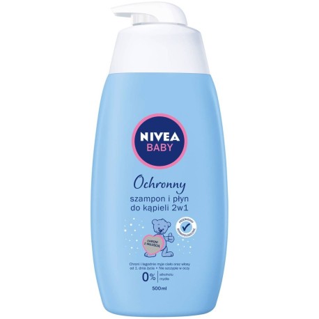 Nivea Baby Ochronny Szampon I Płyn DO Kąpieli 2W1 500 ml