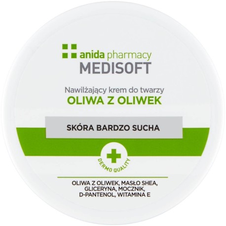 Anida Medisoft Nawilżający krem do twarzy oliwa z oliwek 100 ml