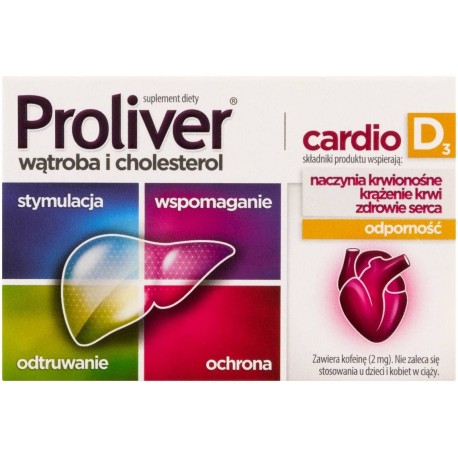 Proliver Suplement diety cardio D₃ 30 tabletek