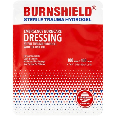 Burnshield Sterylny opatrunek na oparzenia z hydrożelem 100 mm x 100 mm
