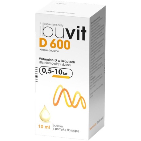 Ibuvit D 600 krople doustne 10 ml /z pompką dozującą/