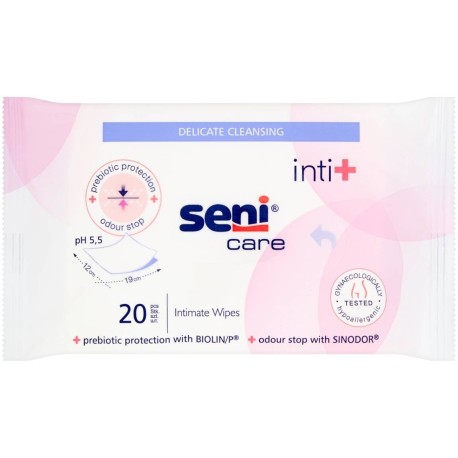 Seni Care inti+ Chusteczki do higieny intymnej 20 sztuk