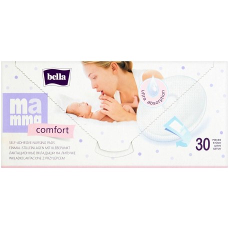 Bella Mamma Comfort Wkładki laktacyjne z przylepcem 30 sztuk