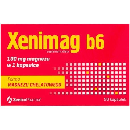 Xenimag b6 Suplement diety 100 mg magnezu 30,55 g (50 x 611 mg)