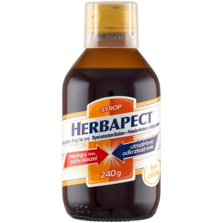 Herbapect 498 mg + 349 mg + 87 mg Syrop 240 g