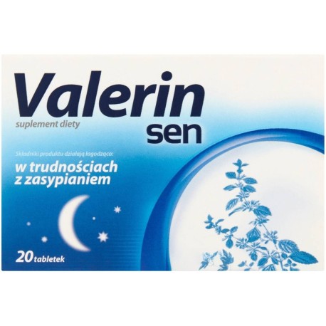 Valerin sen Suplement diety 20 sztuk