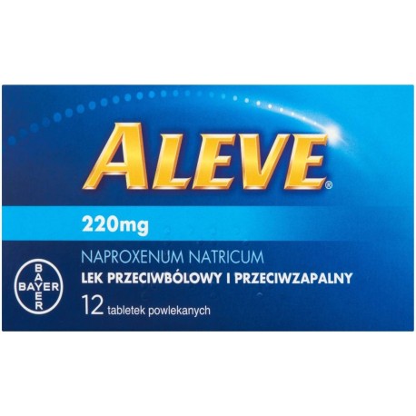 Aleve Lek przeciwbólowy i przeciwzapalny 12 tabletek