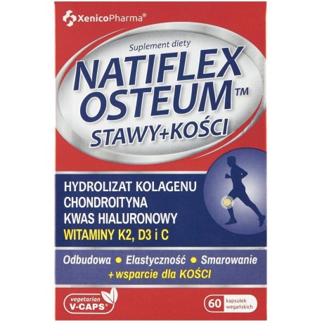 Natiflex Osteum Suplement diety stawy+kości 27,06 g (60 x 451 mg)