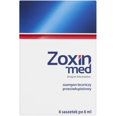 Zoxin-med Szampon leczniczy przeciwłupieżowy 6 x 6 ml