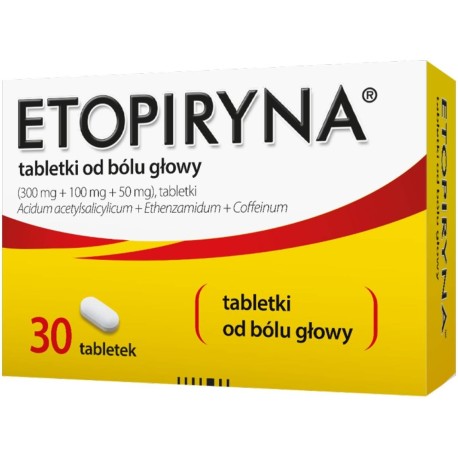 Etopiryna (300mg + 50mg + 100mg) x 30 tabl.