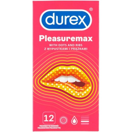 Durex Pleasuremax Prezerwatywy 12 sztuk