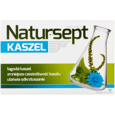 Natur-sept Kaszel Pastylki do ssania 18 sztuk