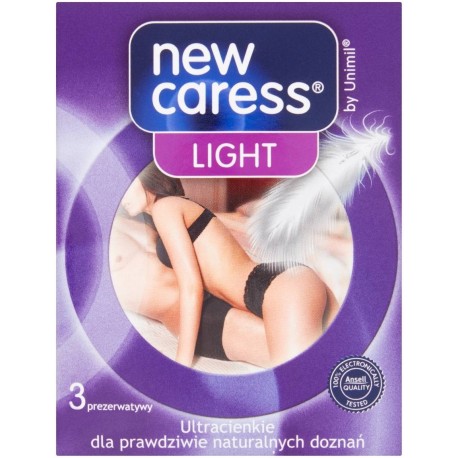 New Caress Light Prezerwatywy 3 sztuki