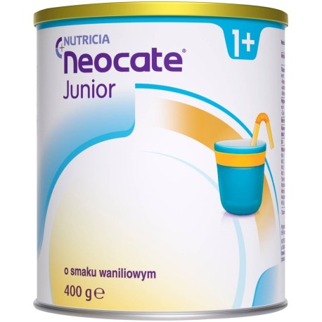 Nutricia Neocate Junior 1+ Żywność specjalnego przeznaczenia medycznego o smaku waniliowym 400 g