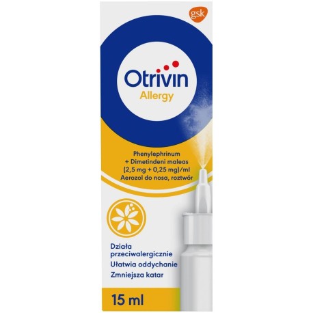 Otrivin Allergy 2,5 mg + 0,25 mg Aerozol do nosa 15 ml
