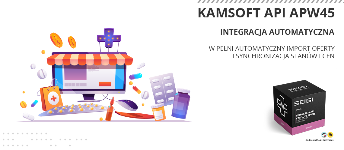 Moduł pozwalający zintegrować sklep Prestashop z systemem Kamsoft APW45 dla KS-AOW oraz KS-SOW